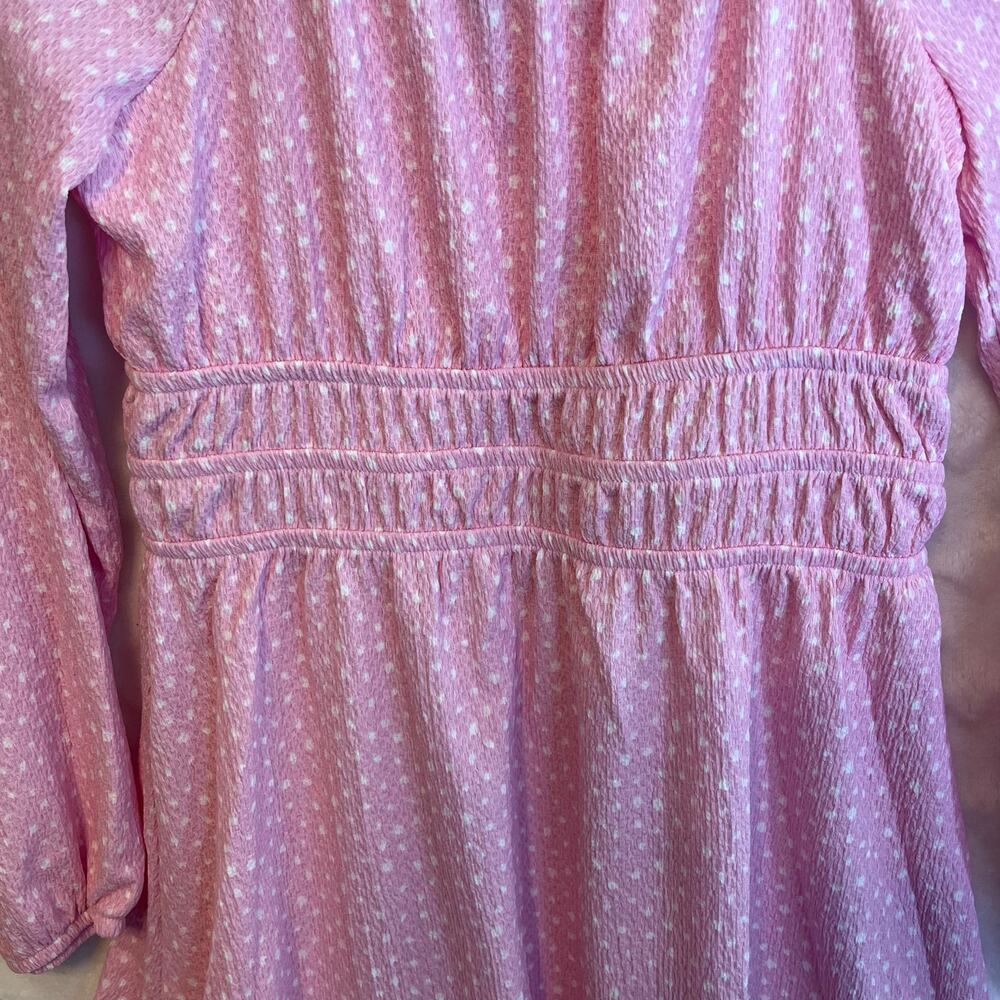 Art class brand size XL pink poplin type material midi dress